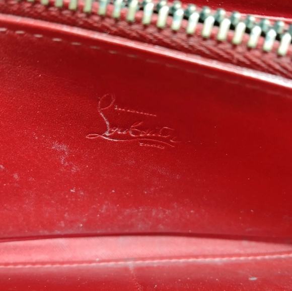 Christian Louboutin Long Wallet  Black Leather Zippy compact wallet - Picture 7 of 9